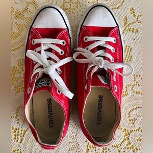 Red All-Gender Converse All Star Sneakers